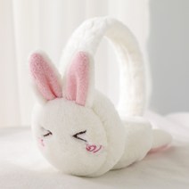 더블엠 아동~성인 따뜻한 겨울 어린이 초등학생 접이식 귀도리 토끼 윙크 귀마개