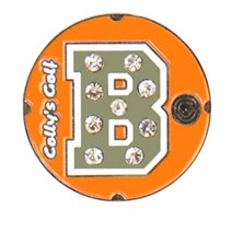 영문 이니셜 심플 큐빅 스틸 원형 알파벳 볼마커 원정골프용 콜렉션 필드용품 100타 머리올리기 얇은, S4-20(D)