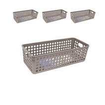화장대 욕실옷장에서 사용하는 다목적 바스켓 X 4개입, 2호, 상세페이지 참조3