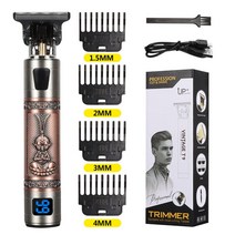 헤어 트리머 hair trimmer electr shaver hair clipper 전문 면도기 수염 이발사 0mm 신사 커팅 머신 남성 이발 스타일, 원숭이 주도