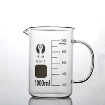 손잡이가 달린 높은 붕규산염 유리 비커 실험실 장비 체중계 메스 컵, 02 100mL