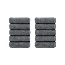 타월톡톡 30수 항균 호텔타월 200g, 10장, 진그레이