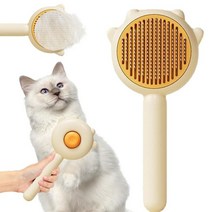 BAIJAHUXI 2023 새로운 매직 애완 동물 빗 고양이 헤어 브러쉬 개 헤어 브러쉬 고양이 용 애완 동물 헤어 클리너 브러쉬 고양이 손질 브러쉬 긴 짧은 머리 고양이, DZL1385-Yellow