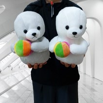 센스샵 귀요미 애착 해달 물개 인형 동물인형, 그레이색(30cm)