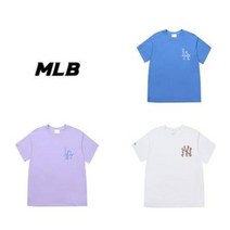 MLB 남여공용 플레이 픽셀로고 오버핏 반팔티셔츠 31TSN2131