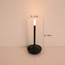 무드등/수면등/수유등 캔들 크리에이티브 테이블 램프 침실용 충전식 터치 캠핑 다이닝 분위기 조명