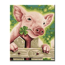 모모픽스페인팅 DIY명화그리기 40x50cm, 복돼지