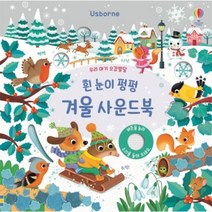 웅진북센 흰눈이펑펑 겨울 사운드북 우리아기오감발달