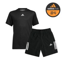 아디다스 키즈 세트 주니어 SMALL LOGO 반팔티+반바지 상하세트 운동복 축구복