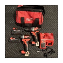 밀워키 2893-22CX M18 브러시리스 해머 드릴 및 임팩트 콤보 키트