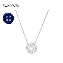 스와로브스키 SWAROVSKI 5286137 SPARKLING DANCE ROUND 로듐 플래팅 목걸이