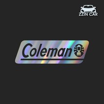 찐카 Coleman 2 캠핑 데칼스티커 ZCCP-05 /캠핑스티커 /콜맨스티커, 홀로그램, 중형