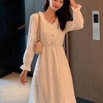 화이트블루 화이트 빈티지 퍼프 슬리브 드레스 캐주얼 루즈 하라주쿠 여성 어 패션 가운 긴 드레스 미적 여성 플러스 사이즈 맥시