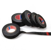 TESA 테이프 51608 접착 천 패브릭 배선 룸 하네스 25mm 19mm 9mm 접착제 실러, [01] 블랙, [01] 15M, [01] 9mm, 1개