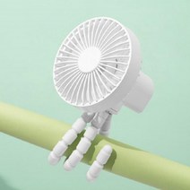 골프카트선풍기 유모차용선풍기 문어발 자바라 휴대용 낚시용 선풍기, 블랙