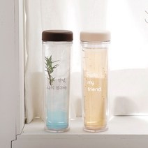 국내생산 이중 베이직 300ml DD-09908 마이 병 플라스틱 투명 주문 제작 보틀 트라이탄 P1204EA, 베이지