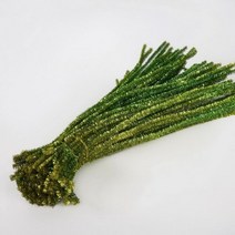 반짝이 셔닐 줄기 파이프 클리너 플러시 유선 스틱 교육용 DIY 공예 용품 장난감 공예 100 개, Olive