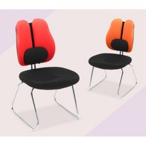 학원 학생용 요추받침 간이 책상 의자(6컬러) 공부할때 안방 자세잡아주는, 퍼플