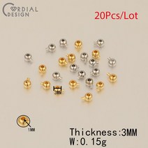 주얼리DIY세트 주얼리메이커 고급케이스 코디얼 디자인 크림프 및 엔드 비즈 DIY 쥬얼리 액세서리 수제 금도금 부품 20 개