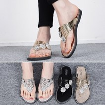 폭신폭신 보석 큐빅 여자 쪼리 샌들 여성 조리 뮬 슬리퍼