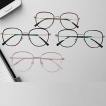 블루라이트 청광 차단 오버사이즈 가벼운 사각 메탈 솔텍스 뿔테 안경 남자 여자 테 안경태