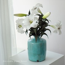 [페이퍼플라워 diy] 주름종이로 백합 만들기 세트 / 무료영상, 기본키트