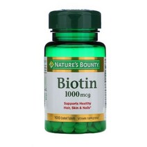 네이처스본티 비오틴 Biotin 1000 mcg 100 태블릿 Calcium carbonate silicon dioxide 이산화규소
