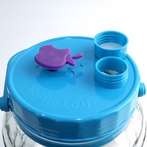 핫버튼 매실청 용기 매실 병 통 숨쉬는 유리병 과일청 효소병 밀폐 담금주, 18L