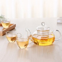 호텔 카페 허브티팟 1인용 유리티포트 유리다기 티주전자 예쁜