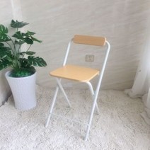 접이식 홈바의자 바스툴 높은 간이 사각 바체어 편한 키높이 낮은 카페 대기 아일랜드 의자, 화이트 우드(70CM)