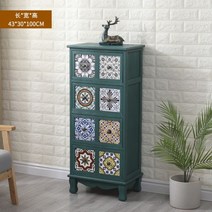 레트로 원목 오동나무 엔틱 약장 서랍장 홈카페 거실 틈새 현관 수납장 다기능 선반 랙, N