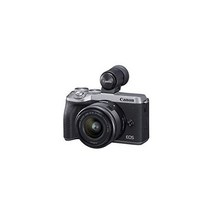 캐논 Canon EOS M6 마크 II 미러리스 디지털 콤팩트 카메라 EF-M 15-45mm F/3.5-6.3 is STM EVF 키트 실버, Silver_With EF-M 15-45mm lens