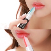 혀누닷컴 촉촉한 립밤 2개 커플 매직 발색 타투 여자 남자 립케어 체리향 멘톨향