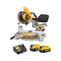 디월트 20V 충전 슬라이딩 각도절단기 DCS361P2 사이드핸들 먼지주머니 날렌치, DCS361P2(몸체+배터리2+충전기)