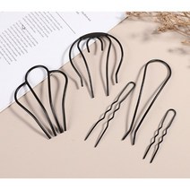 헤어 U핀 고정 올림 머리 핀 뒤 꽂이 유핀 12021, C, 1개