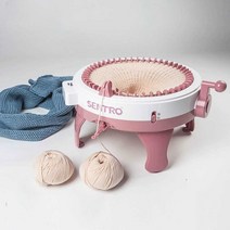 가정용 니팅머신 취미 공예 DIY 목도리 뜨개질기계, 48바늘 편직기+울 볼 머신+울 16다발