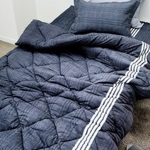 사계절 간절기 부드러운 잔꽃무늬 손님용 이불 패드 세트 1인용 원룸 기숙사