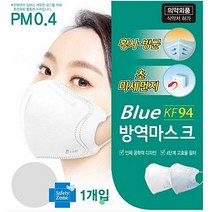 블루본 KF94 대형 새부리형 마스크 화이트 50매