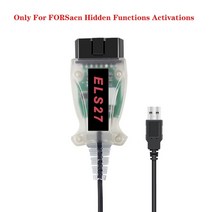 자동차 차량 진단기 els27 ford mazda lincoln mercury elmconfig elm327 usb 자동차 obd2 케이블 코드 읽기 자동차 진단 도구 hs, forscan 만 숨김