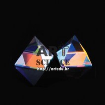 (밥풀)프리즘(피라미드 프리즘)60x70mm 광학유리