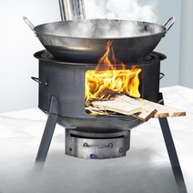화덕만들기 캠핑화로대 불멍 가마솥화덕 주물 드럼통화로, 43cm+2.7두께+3용광로링+스토브연속