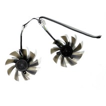공랭 cpu 램 쿨러 케이스 쿨링팬 팬허브 더블 볼 DIY 냉각 85MM 4PIN T129215SUGigabyte GTX 1050 1060 1070 960 RX 470 480 5, 02 2세트