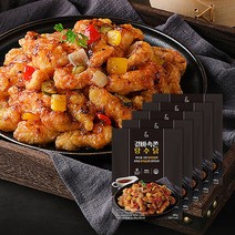 우아한끼 헬스앤뷰티 겉바속쫀 닭가슴살 탕수닭 120g 5팩 미니 치킨 탕수육 만들기, 5개