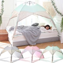 [핫방] NEW 스마트 패브릭 자동형 난방텐트_싱글, 전체색:핑크