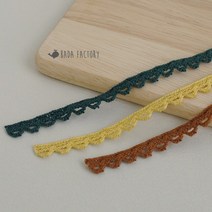 바다팩토리 빈티지 가든 토션 레이스, 브라운, 1개