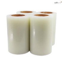위드원 산업용보호테이프 투명랩 컷팅 250mm 8롤 1박스, 1box