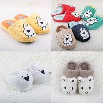 에스큐에스샵 토끼 캐릭터 털슬리퍼 모음 - 아이부터 성인까지 오버액션 키즈 아동용 털실내화 겨울 방한화 층간소음방지 패밀리슈즈