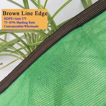차광막 차양 그늘 녹색 햇빛 가리개 그물 자외선 방지 HDPE 3 20 핀 다육 식물 커버 집 발코니 항해 수영장 천막, 없음, 12Pin Brown Lines+1mx2m