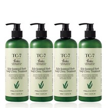 띵코 TC-7 켈프 씨위드 허브 스칼프 클리닉 헤어트리트먼트 다시마추출물 500ml 4개, 단품