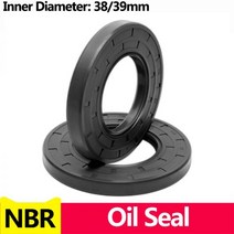NBR 프레임 워크 오일 씰 TC 니트릴 고무 커버 더블 립 스프링 베어링 샤프트 ID * OD THK 38/39mm, 한개옵션1, 01 38x44x10(1pcs)